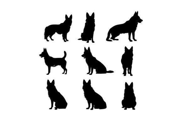 Download Working Dog Outline Set - Dog Collection