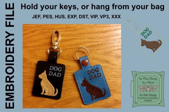 Download Dog Dad Key Fob - Dog Collection