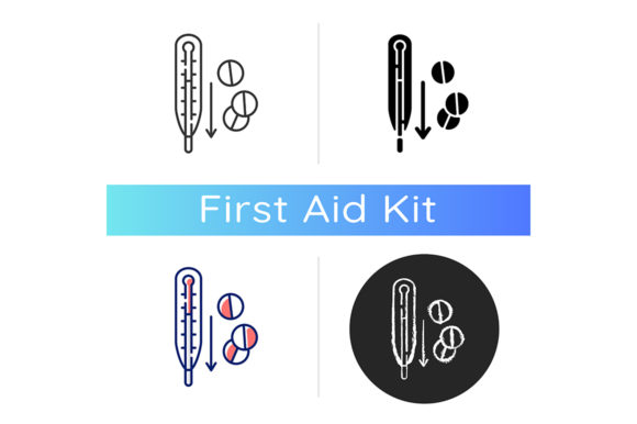 Download Fever Reducer Pills Icon - Fever Collection