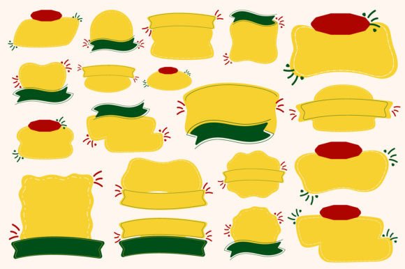 Download Yellow Banner Promotion Shape - Premium Bundle