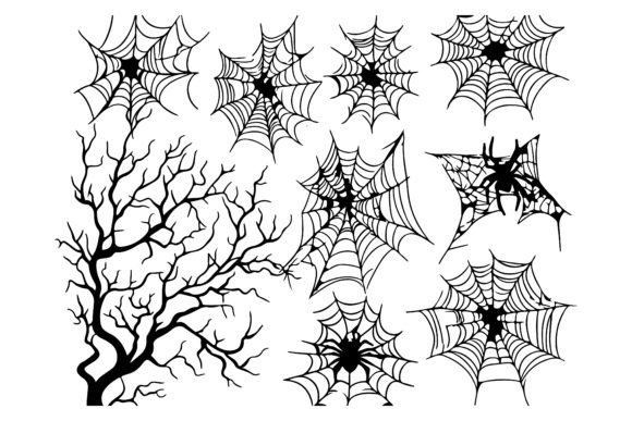 Download Spider Web Vector, Cobweb Decoration, Ha - Premium Resources